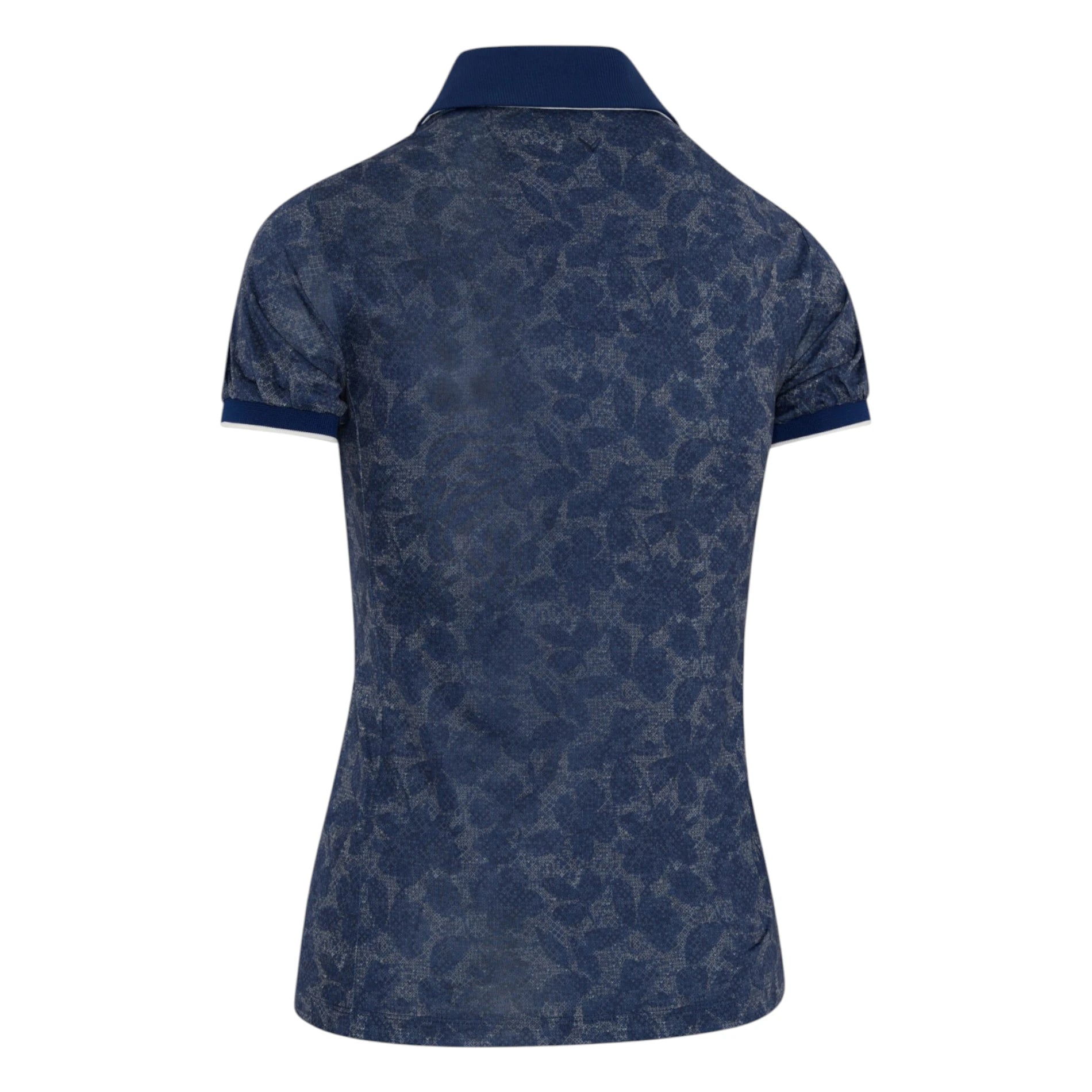 Ladies Callaway Rib Trim Printed Golf Polo Shirt CGKFG085
