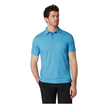 Callaway Tile Gingham Print Golf Polo Shirt CGKSG064