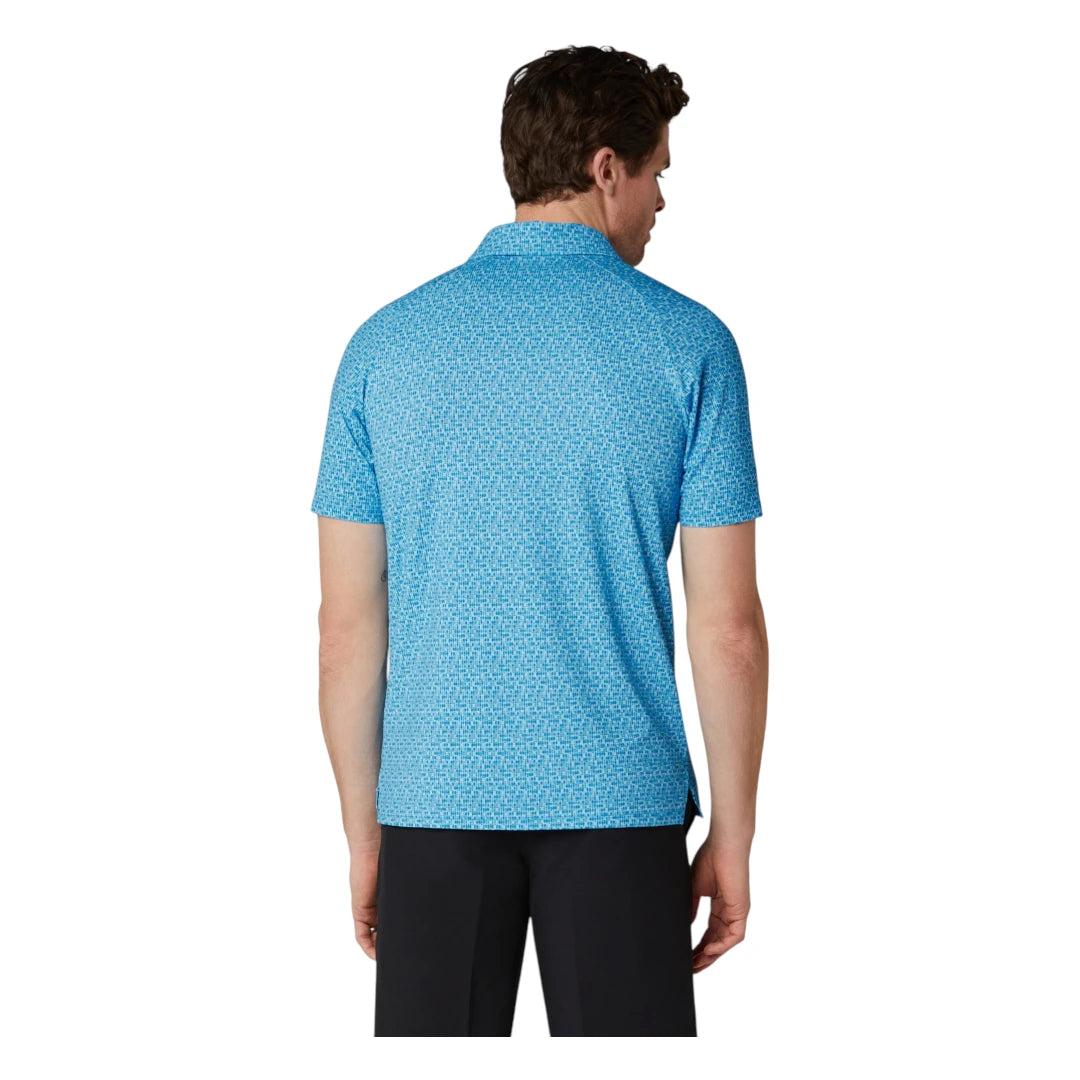 Callaway Tile Gingham Print Golf Polo Shirt CGKSG064