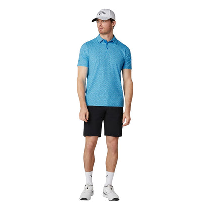 Callaway Tile Gingham Print Golf Polo Shirt CGKSG064
