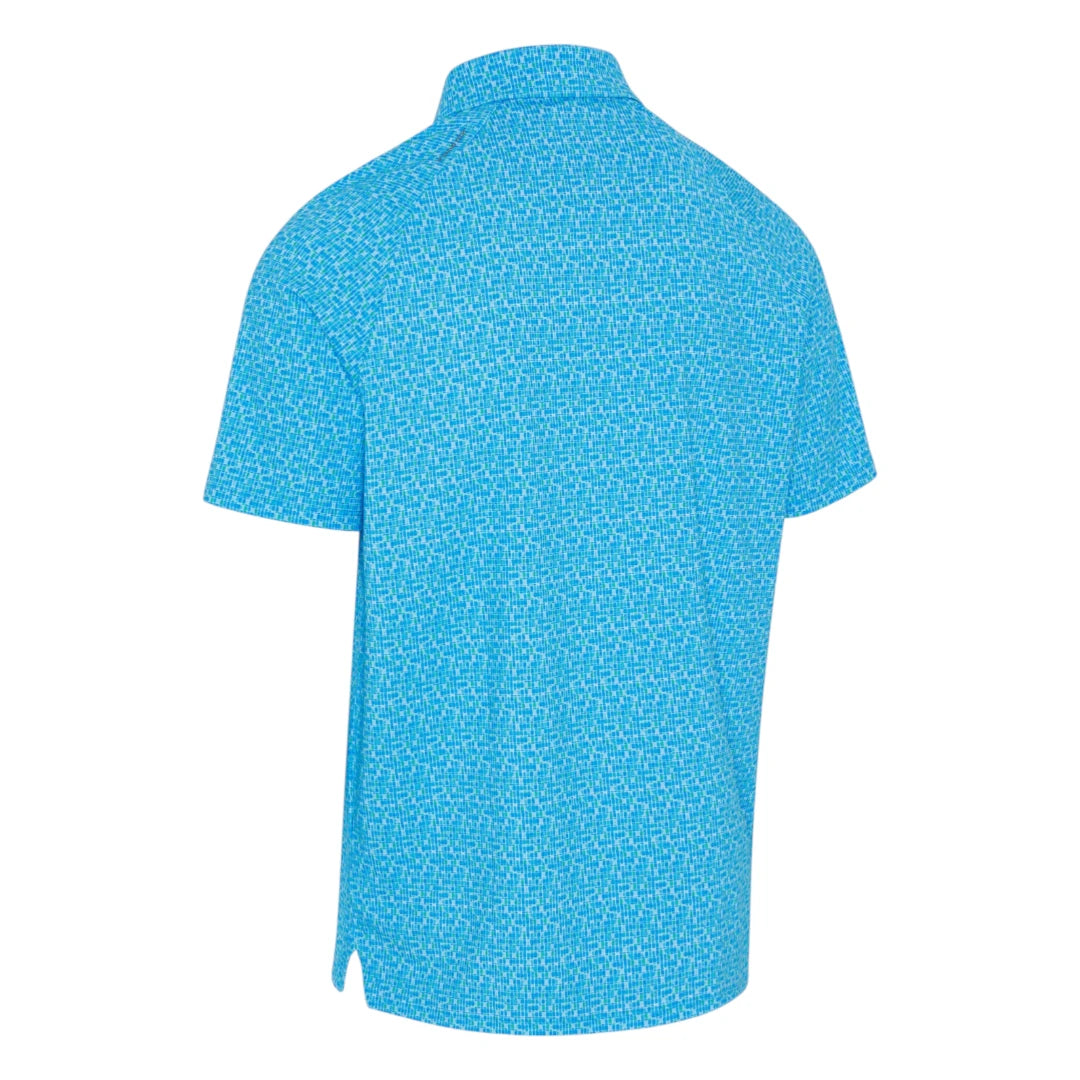 Callaway Tile Gingham Print Golf Polo Shirt CGKSG064