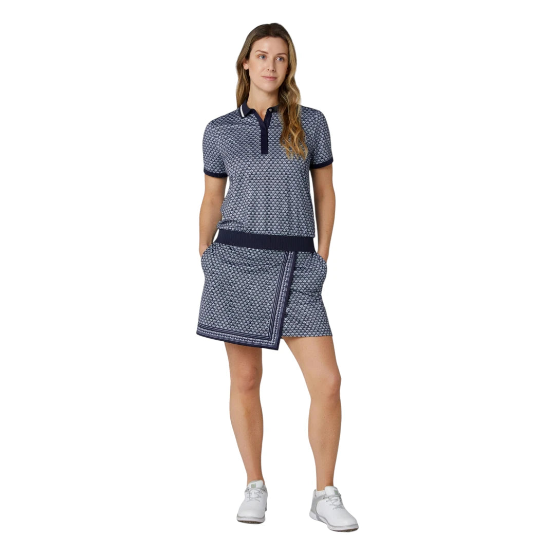 Callaway Ladies Scarf GEO Short Sleeve Polo Shirt CGKSG076