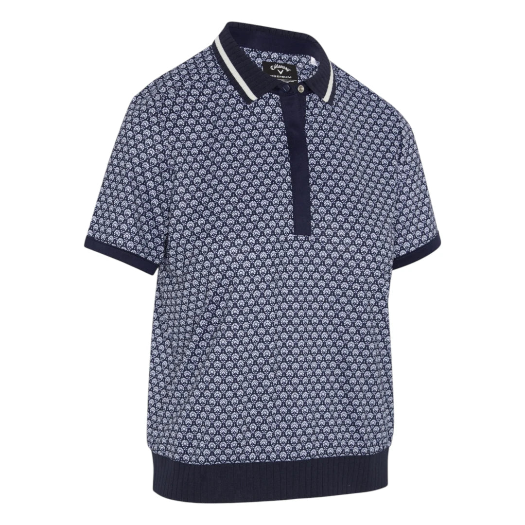Callaway Ladies Scarf GEO Short Sleeve Polo Shirt CGKSG076