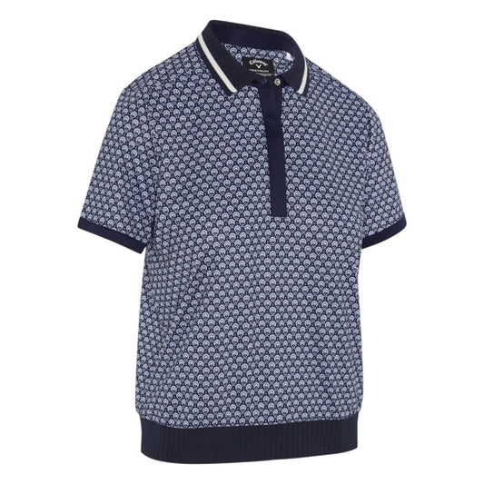 Callaway Ladies Scarf GEO Short Sleeve Polo Shirt CGKSG076