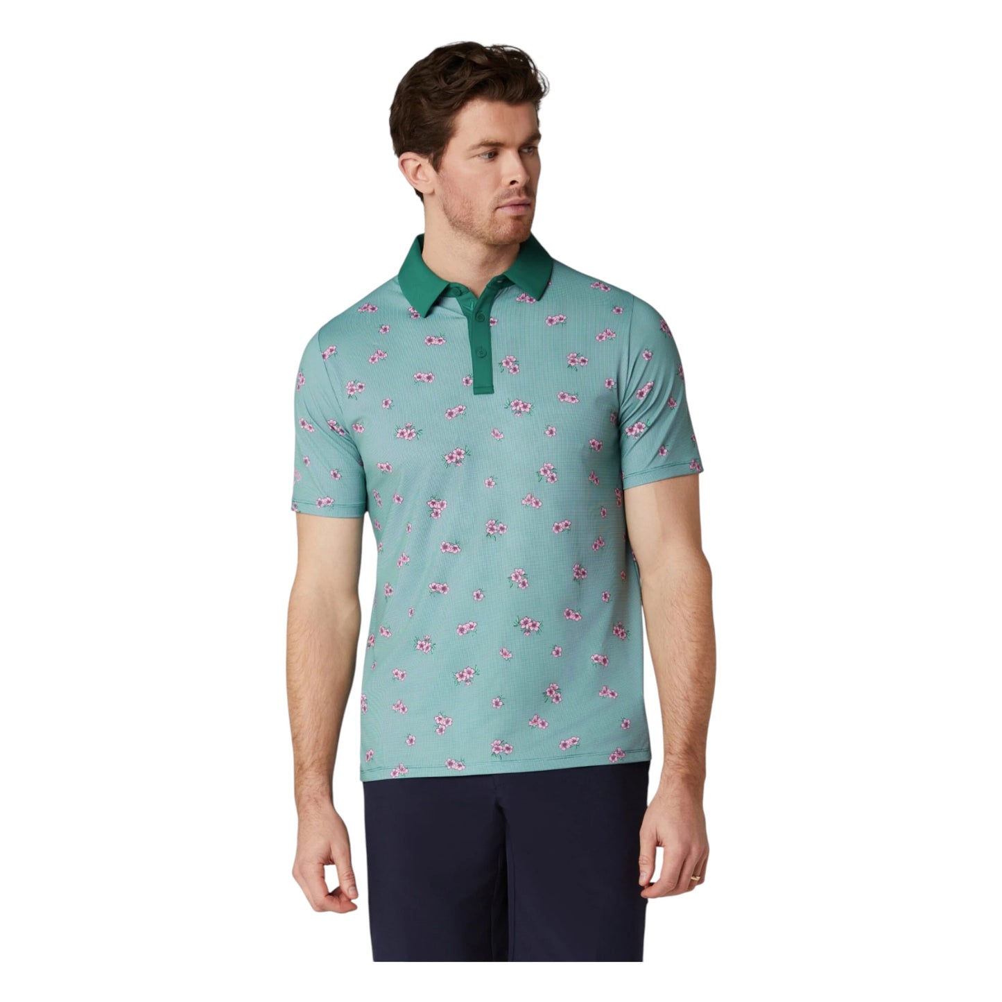Callaway Azalea Gingham Print Golf Polo Shirt CGKSG084