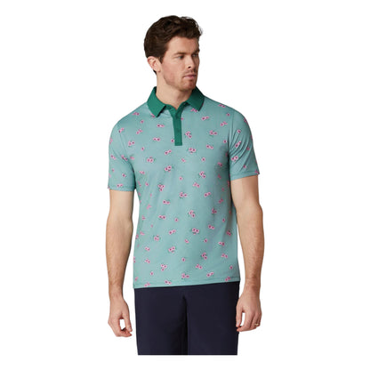 Callaway Azalea Gingham Print Golf Polo Shirt CGKSG084
