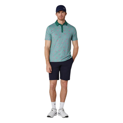 Callaway Azalea Gingham Print Golf Polo Shirt CGKSG084