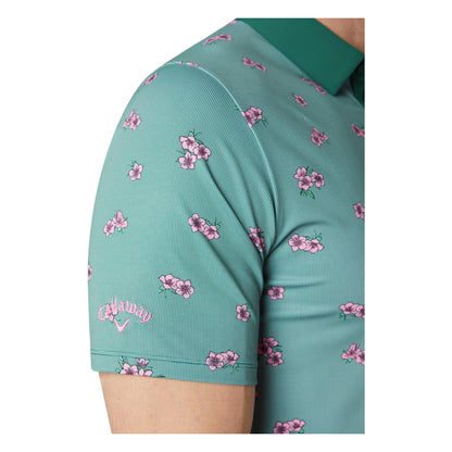 Callaway Azalea Gingham Print Golf Polo Shirt CGKSG084