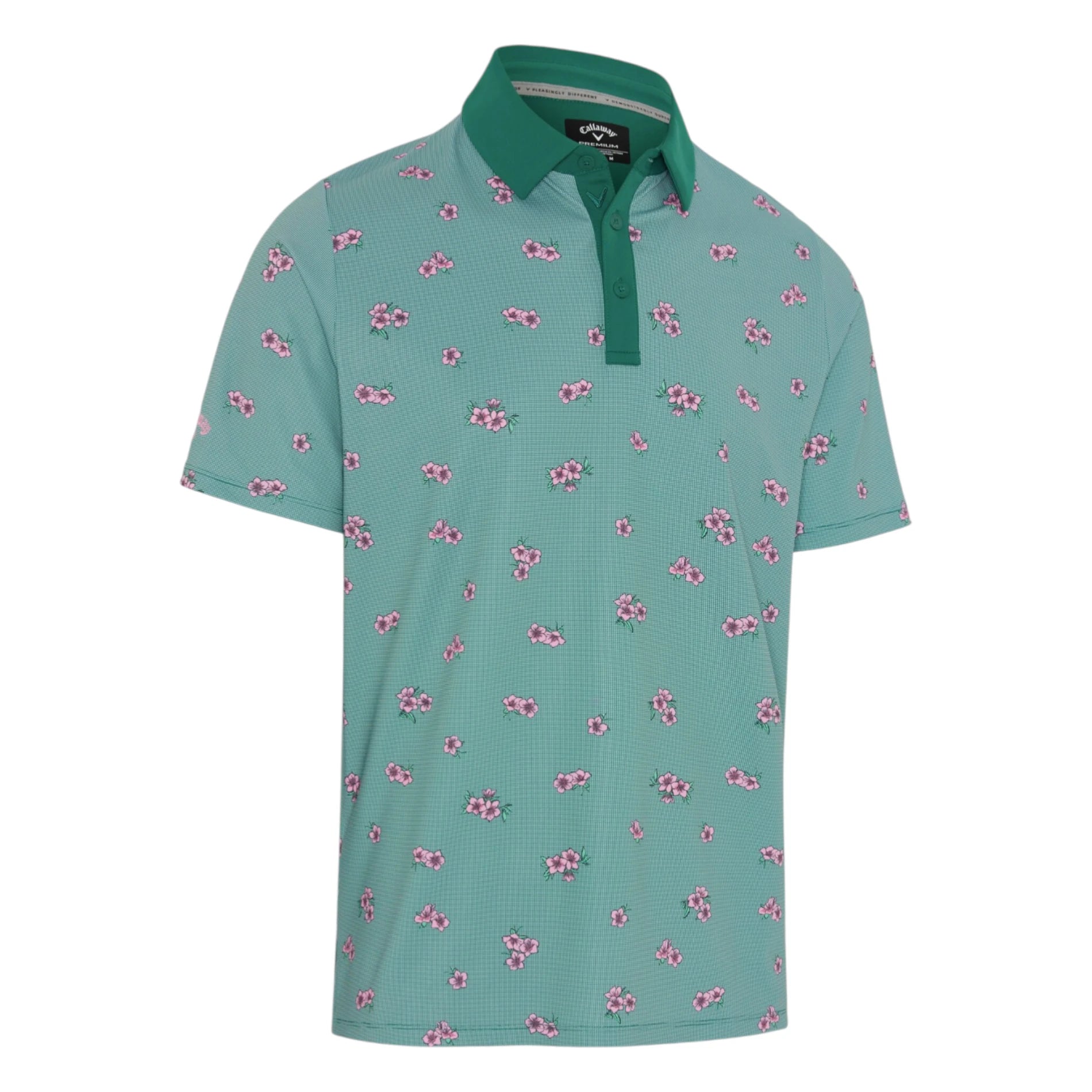 Callaway Azalea Gingham Print Golf Polo Shirt CGKSG084