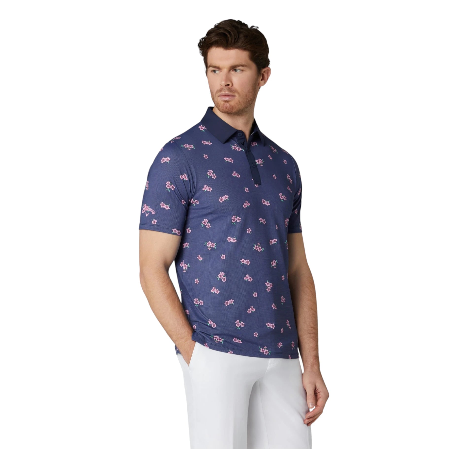 Callaway Azalea Gingham Print Golf Polo Shirt CGKSG084