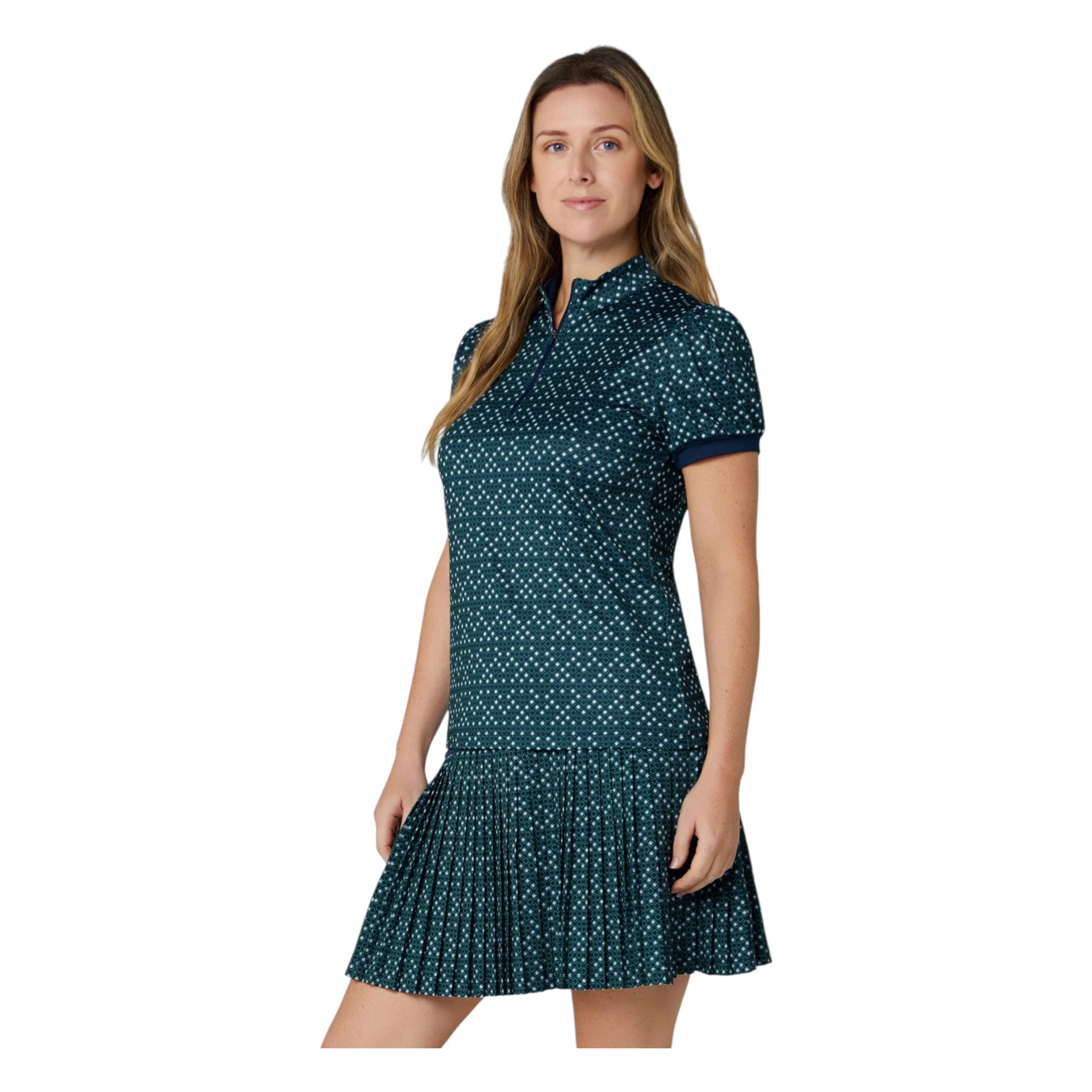 Callaway Ladies Framing GEO Short Sleeve Golf Polo Shirt CGKSG097