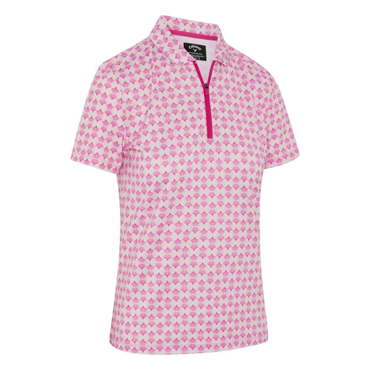 Callaway Ladies Deco GEO Short Sleeve Golf Polo CGKSG0A6