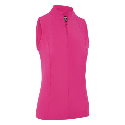 Callaway Ladies Rib Play Sleeveless Golf Polo Shirt CGKSG0C3
