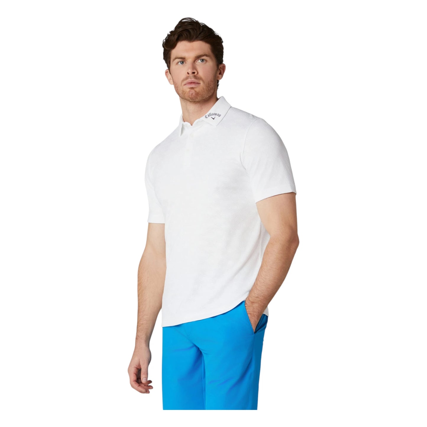 Callaway Odyssey Ventilated Jacquard Golf Polo Shirt CGKSG0C6