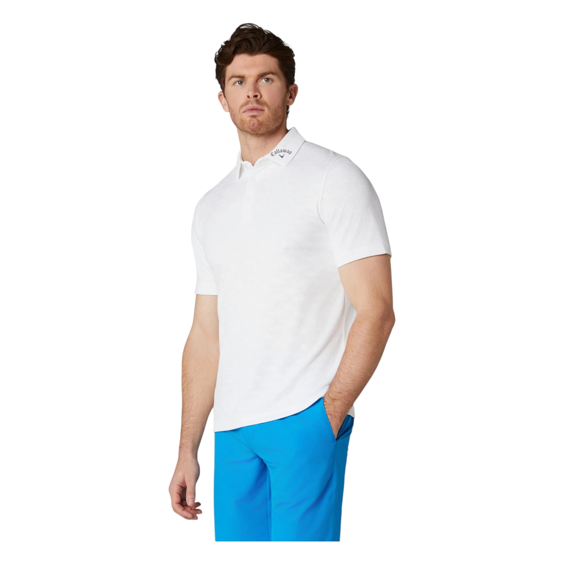 Callaway Odyssey Ventilated Jacquard Golf Polo Shirt CGKSG0C6