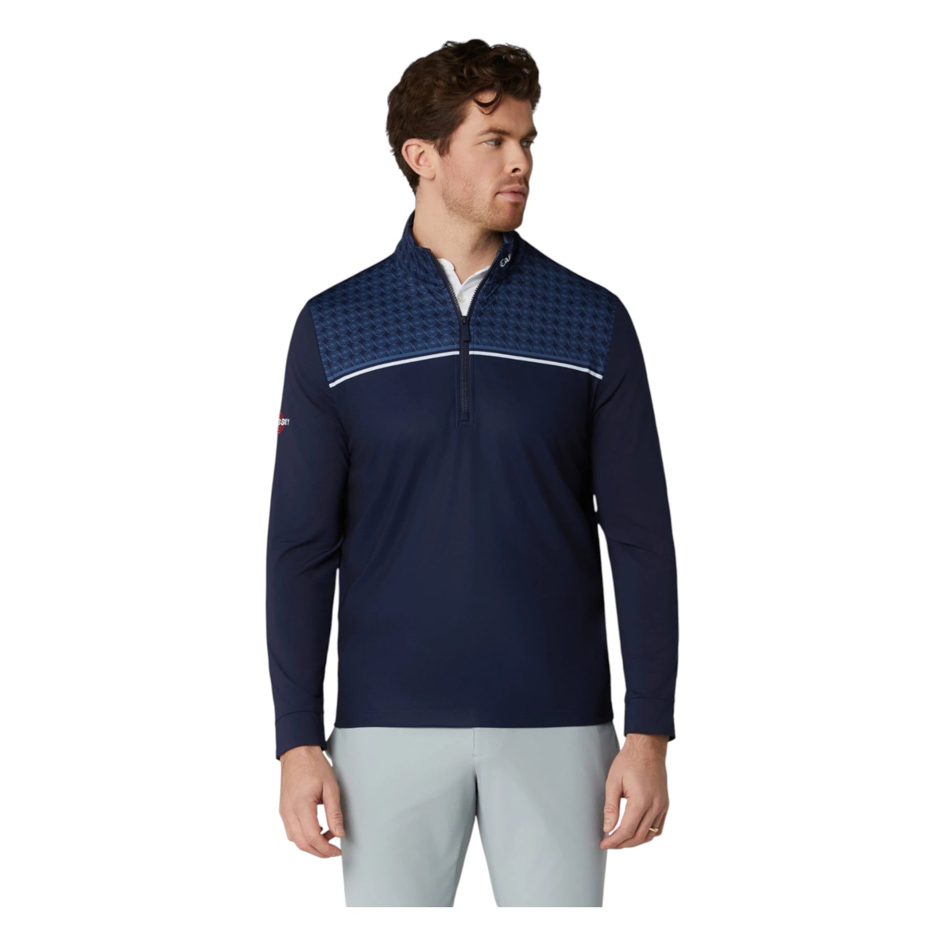 Callaway Odyssey Printed Block Golf Pullover CGKSG0C7