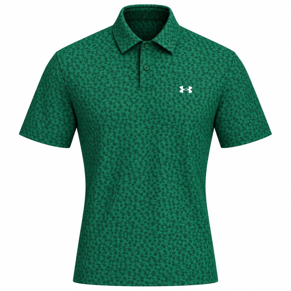 Under Armour Tee To Green Printed Golf Polo Shirt 6012304