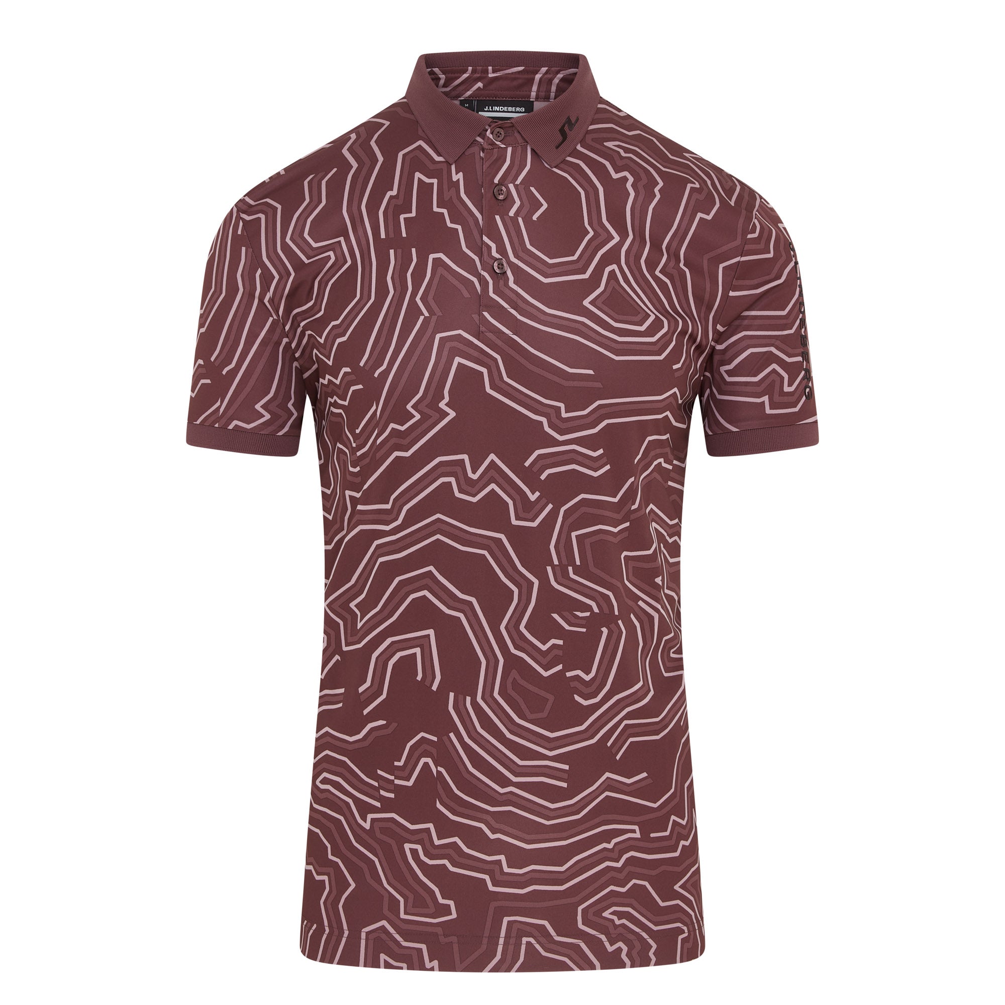 J.Lindeberg Tour Tech Print Golf Polo Shirt GMJT13043