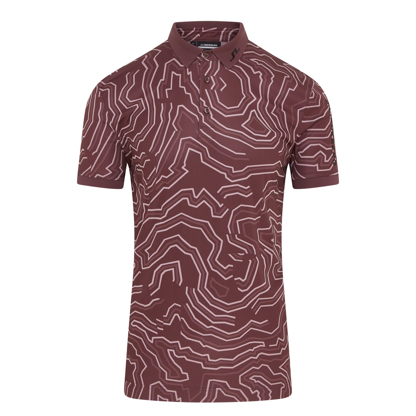J.Lindeberg Tour Tech Print Golf Polo Shirt GMJT13043
