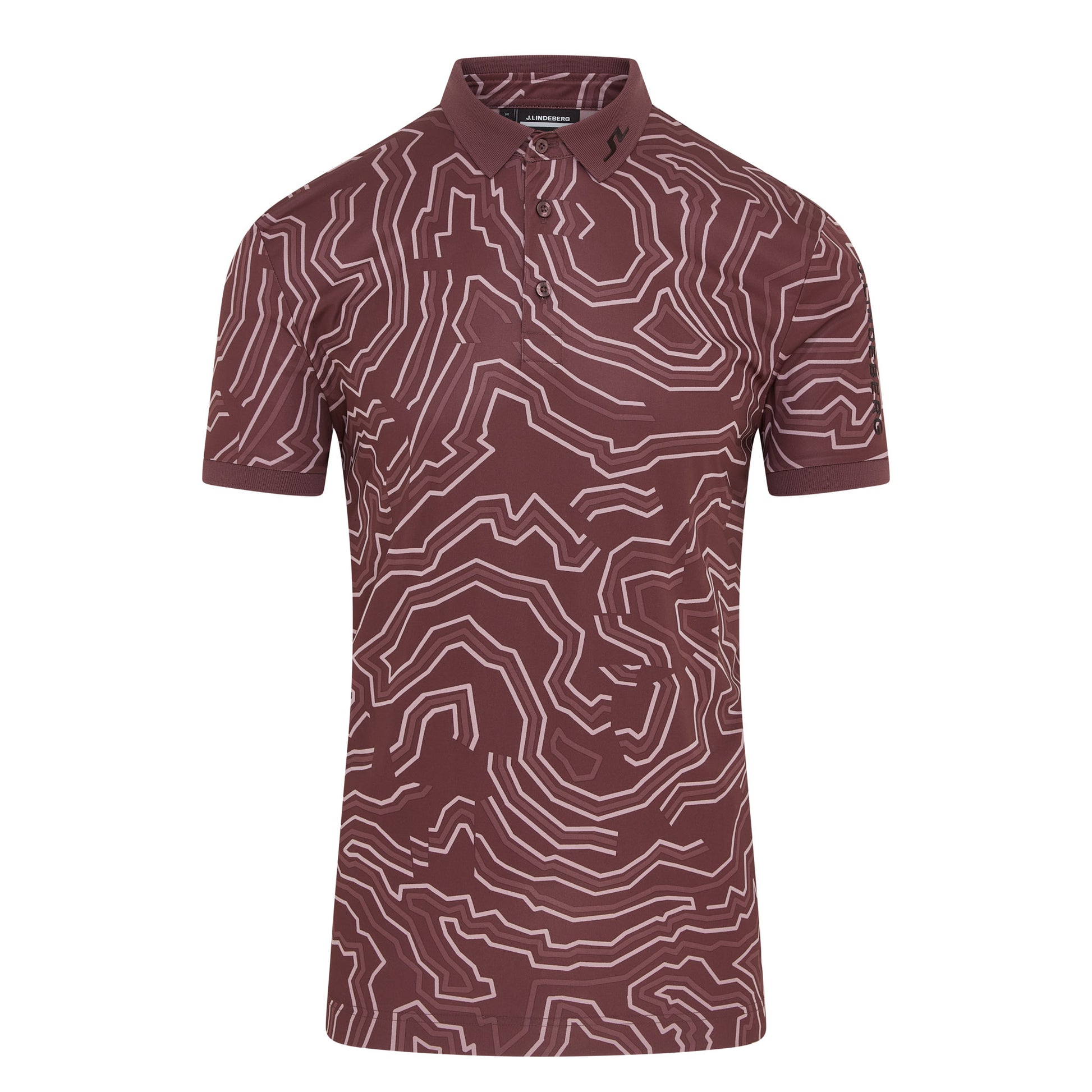 J.Lindeberg Tour Tech Print Golf Polo Shirt GMJT13043