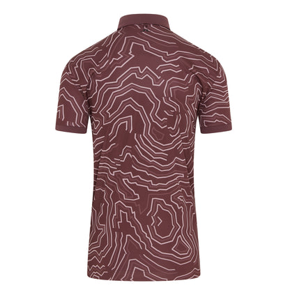 J.Lindeberg Tour Tech Print Golf Polo Shirt GMJT13043