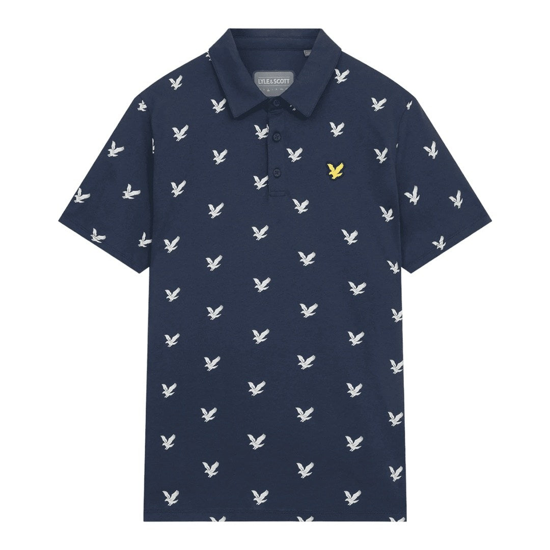 Lyle & Scott Eagle Print Polo Shirt SP1563