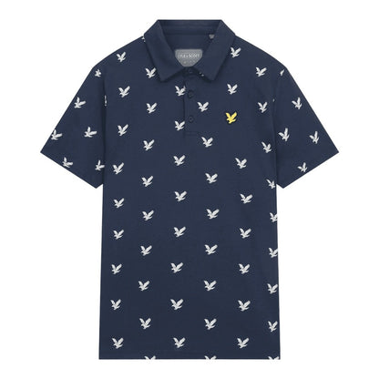 Lyle & Scott Eagle Print Polo Shirt SP1563