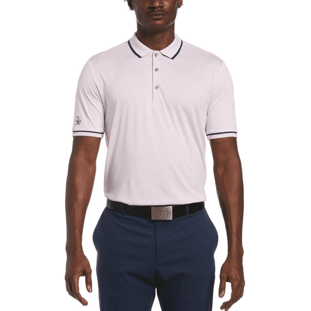 Original Penguin Eco Heritage Blocked Golf Polo Shirt OGKSA091
