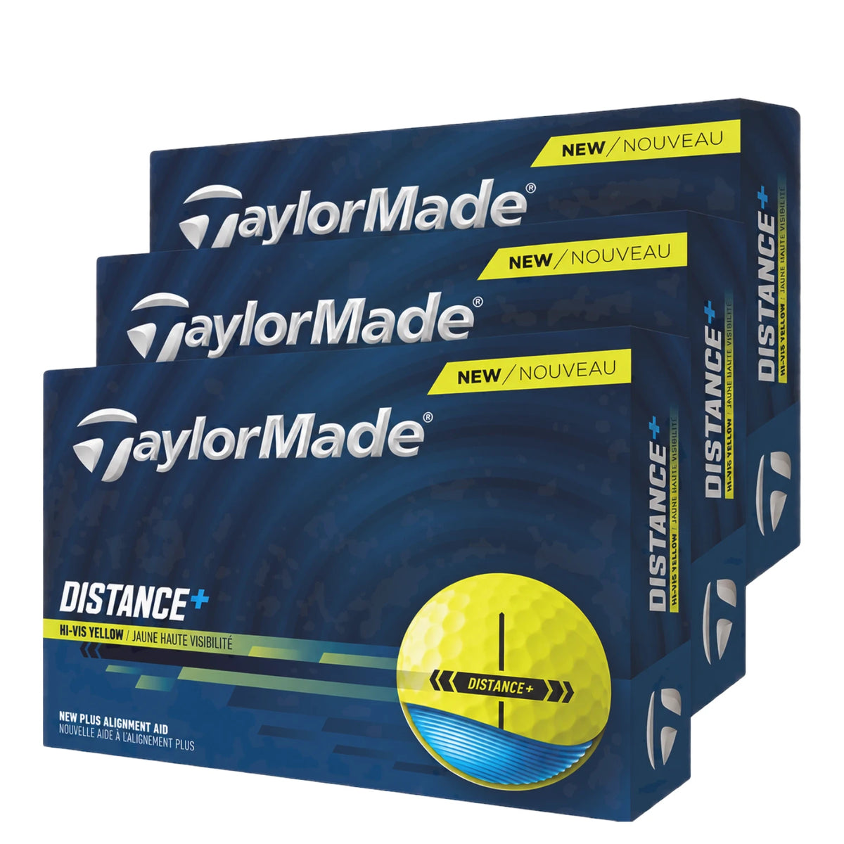 Taylormade 2026 Distance Plus Yellow Golf Balls | 3 For 2