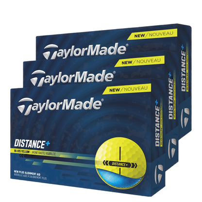Taylormade 2026 Distance Plus Yellow Golf Balls | 3 For 2