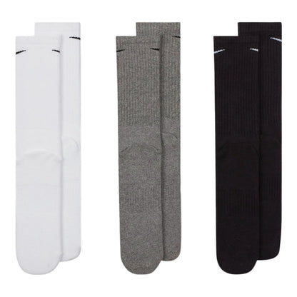 Nike Everyday Cushioned Training Crew 3-Pack Golf Socks SX7664