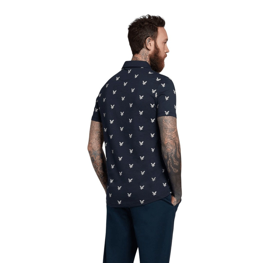 Lyle & Scott Eagle Print Polo Shirt SP1563