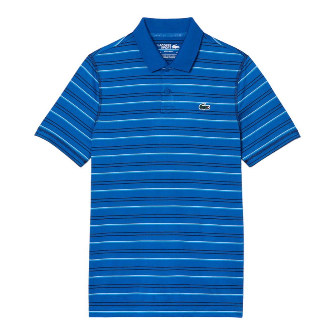 Lacoste Polyester Stripe Golf Polo Shirt DH5182