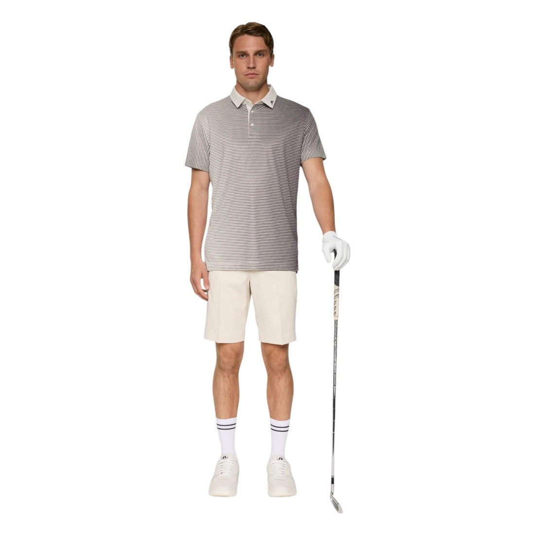 J.Lindeberg Marvin Stripe Golf Polo Shirt GMJT13339