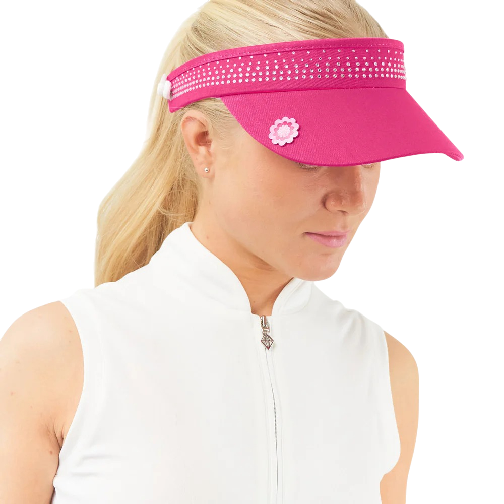 Surprizeshop Crystal Telephone Wire Golf Visor TV008003