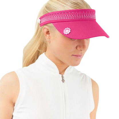 Surprizeshop Crystal Telephone Wire Golf Visor TV008003