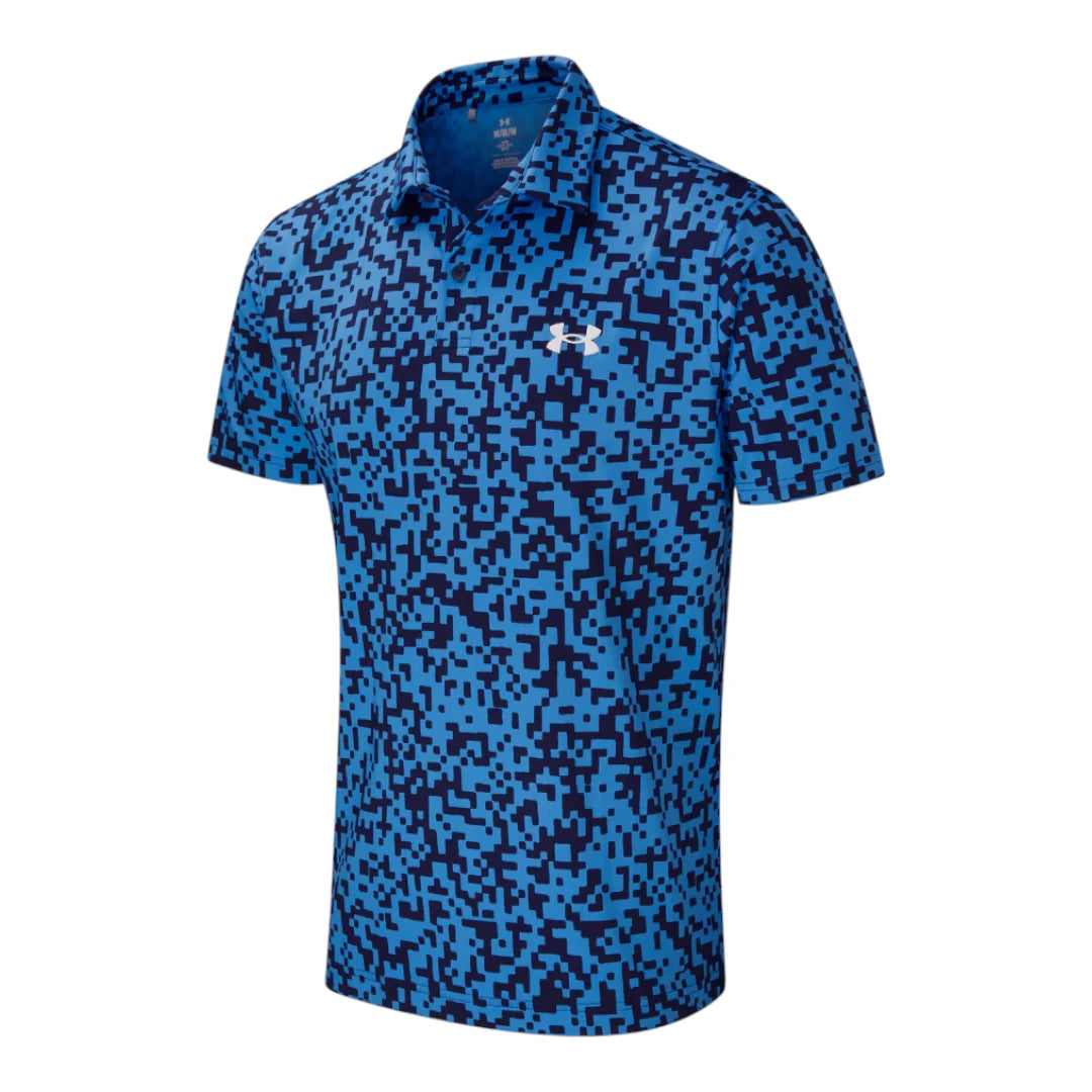 Under Armour Tee To Green Printed Golf Polo Shirt 1383715