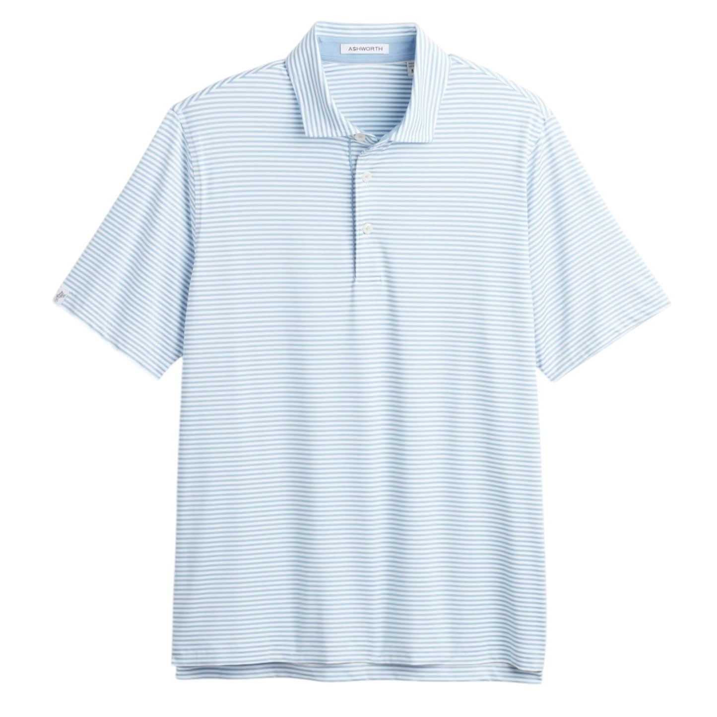 Ashworth Striped Tech Jersey Golf Polo Shirt AM1011