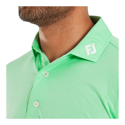 FootJoy Abacus Print Lisle Golf Polo Shirt 37800