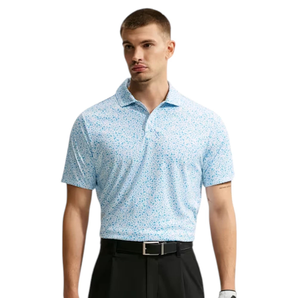 Nike Par Dri-FIT Microprint Birds Golf Polo Shirt IO0732