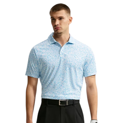 Nike Par Dri-FIT Microprint Birds Golf Polo Shirt IO0732