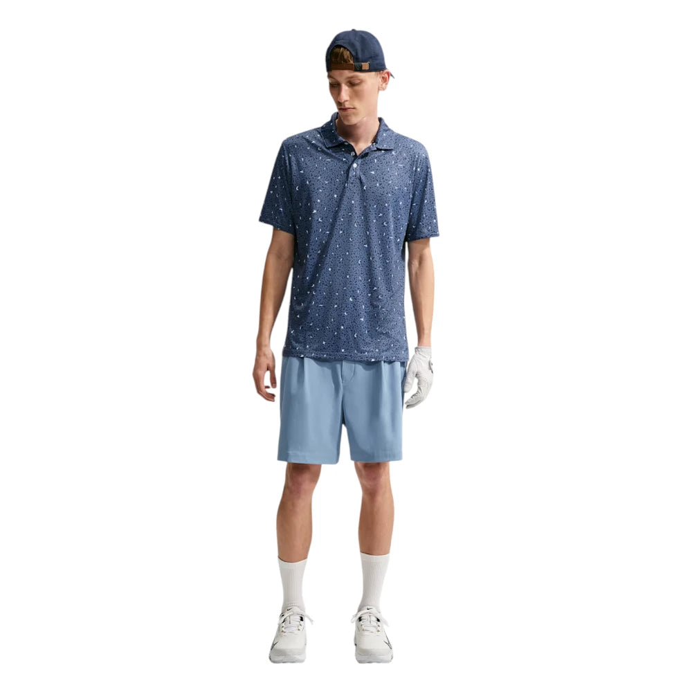 Nike Par Dri-FIT Microprint Birds Golf Polo Shirt IO0732