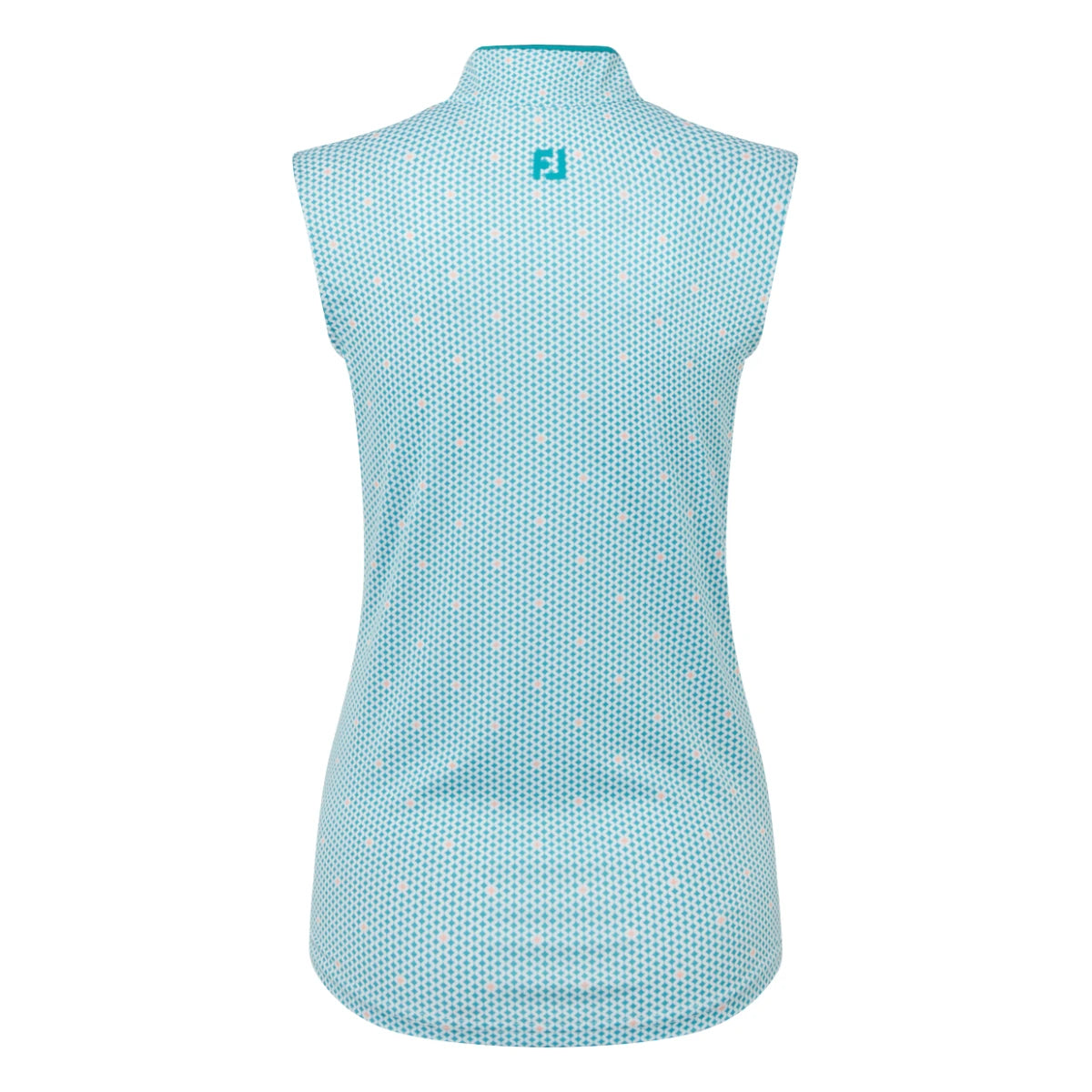 FootJoy Ladies Zip Tank Print Golf Polo Shirt 39364