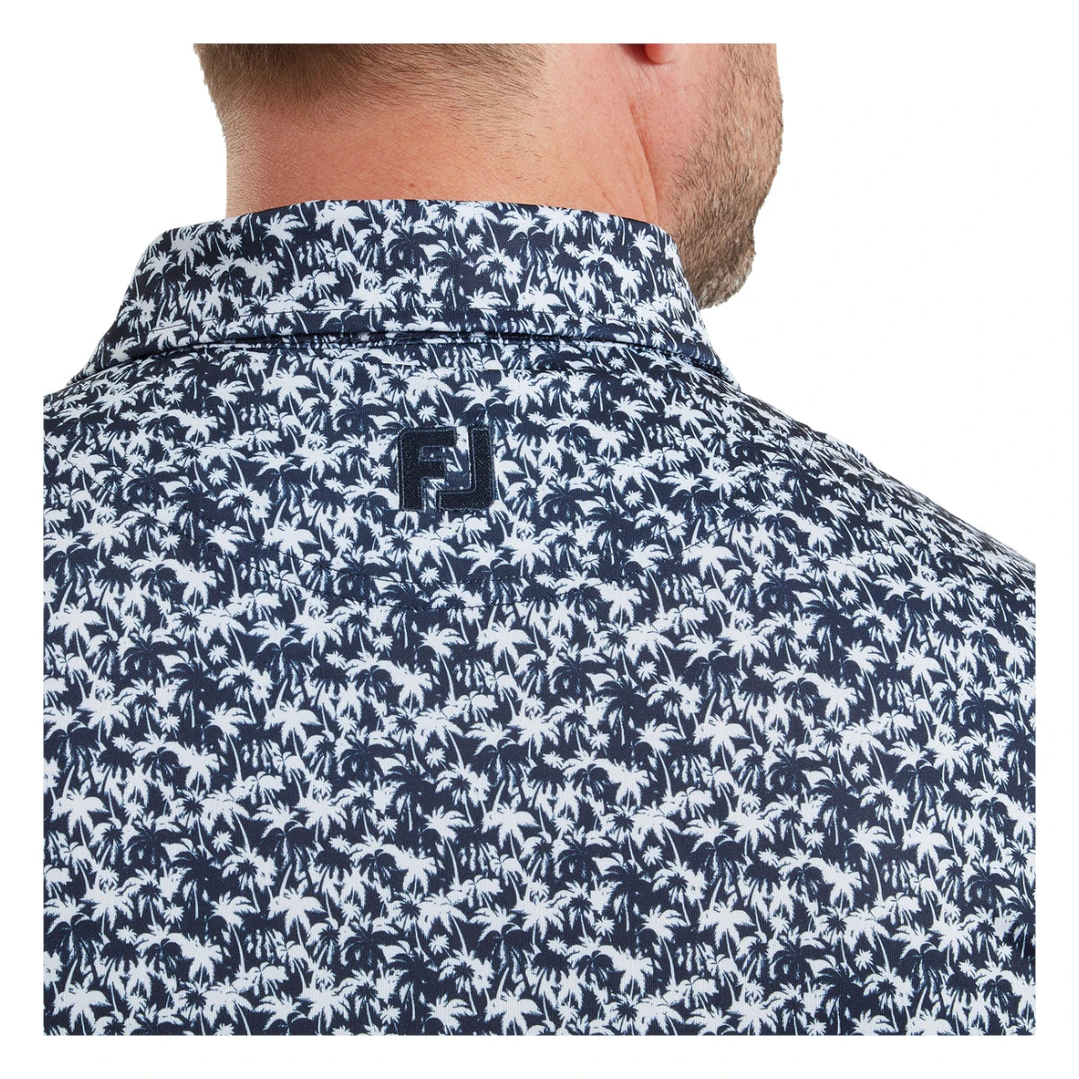 Footjoy Hidden Palm Print Lisle Golf Polo Shirt 39244