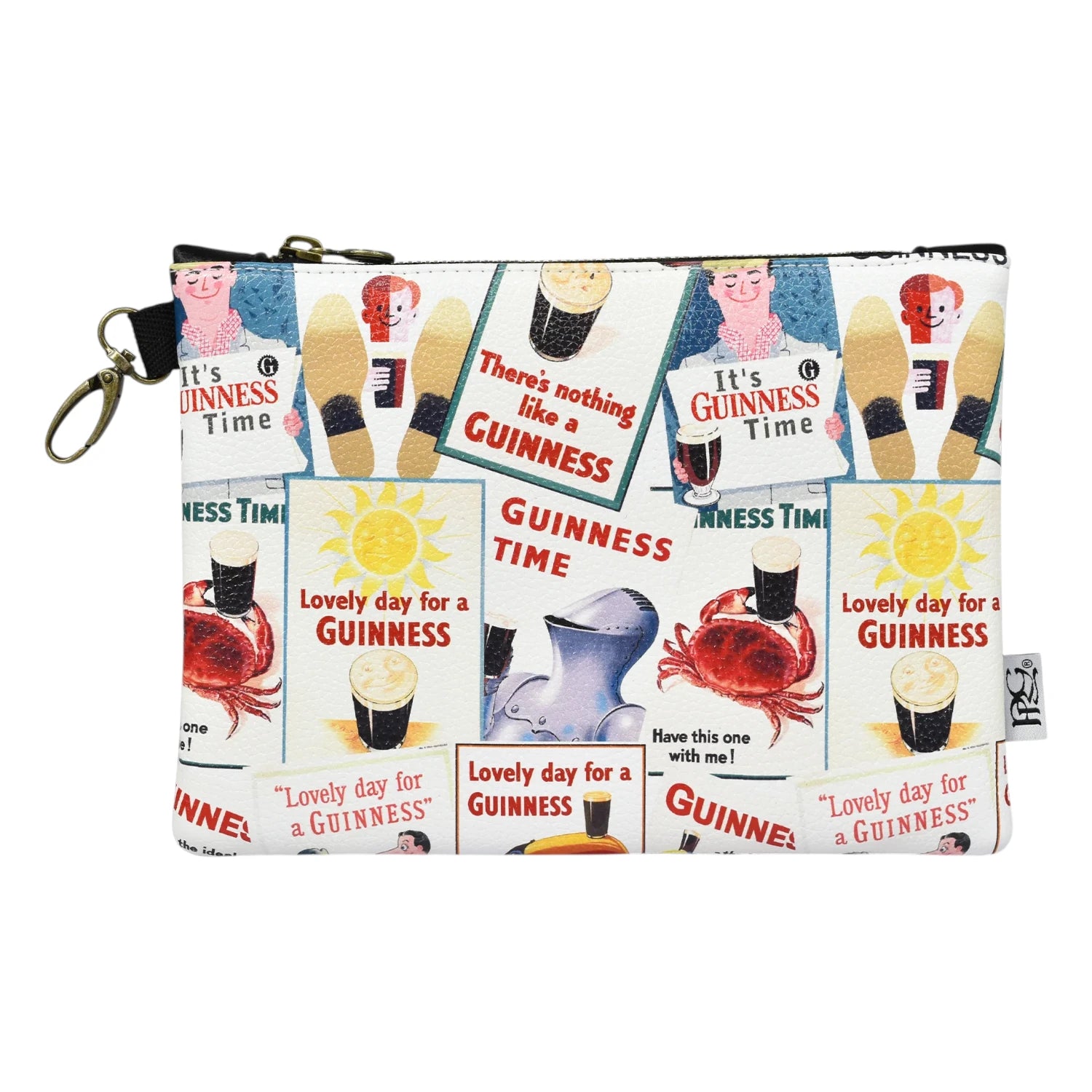 PRG Guinness Icon Zip Tote Golf Valuables Pouch