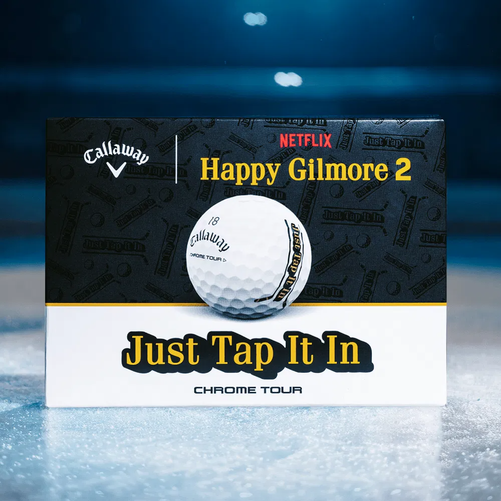 Callaway Happy Gilmore 2 "Just Tap It In" Chrome Tour Golf Balls