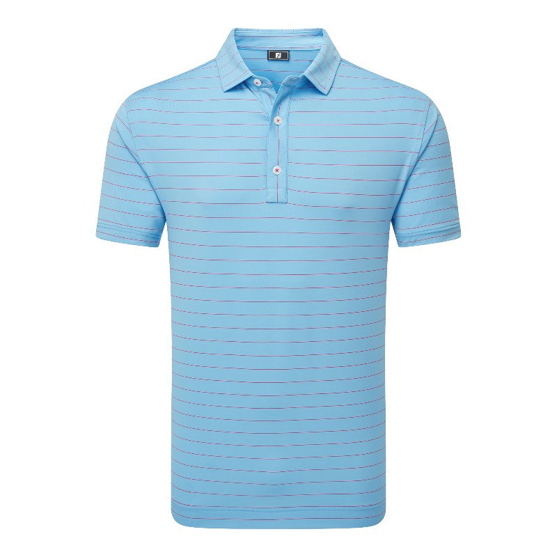 FootJoy Open Pinstripe Lisle Golf Polo Shirt 37796