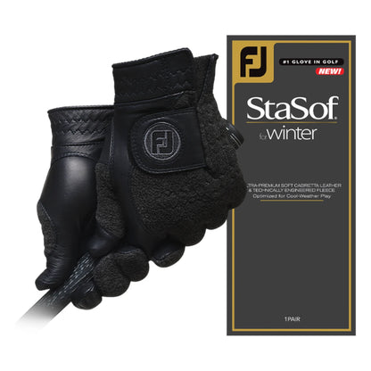 FootJoy Stasof Golf Gloves Black 68807