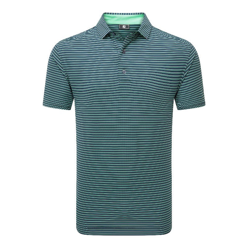 FootJoy Triple Pinstripe Lisle Golf Polo Shirt 37791