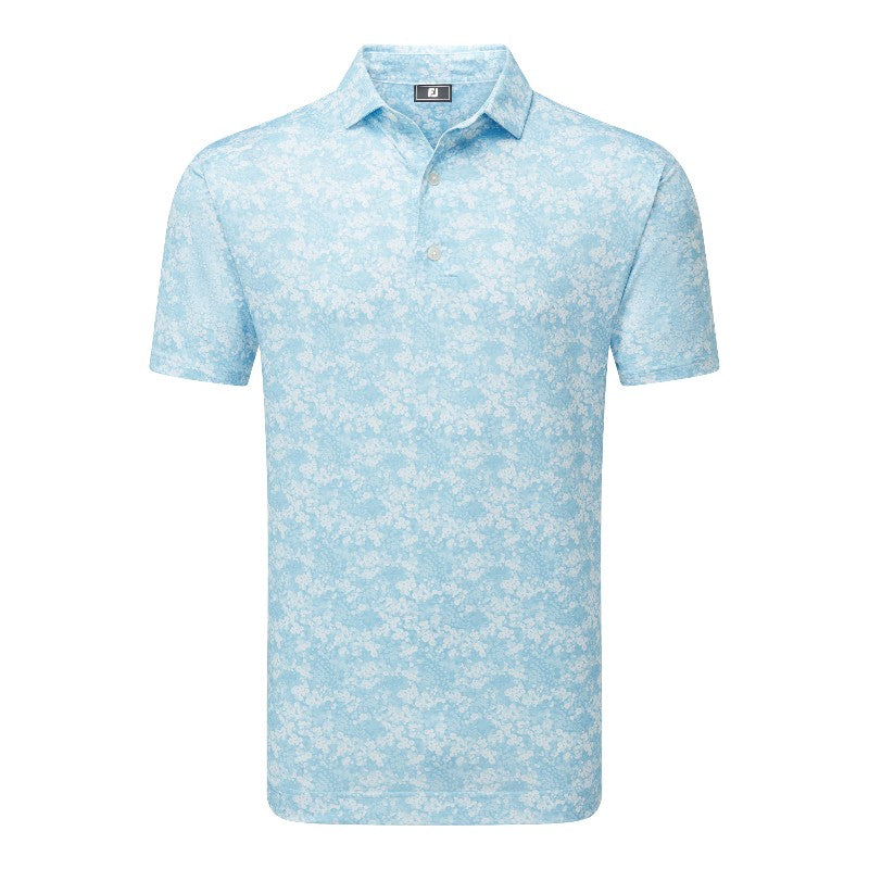 FootJoy Garden Print Lisle Golf Polo Shirt 37794